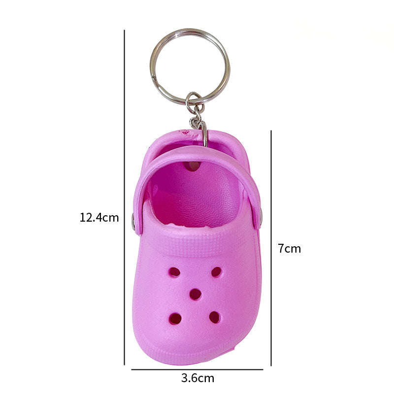 Wholesale Mini Hole Shoes PVC Keychain